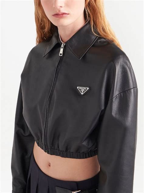 prada coat womens white|Prada leather jacket women's.